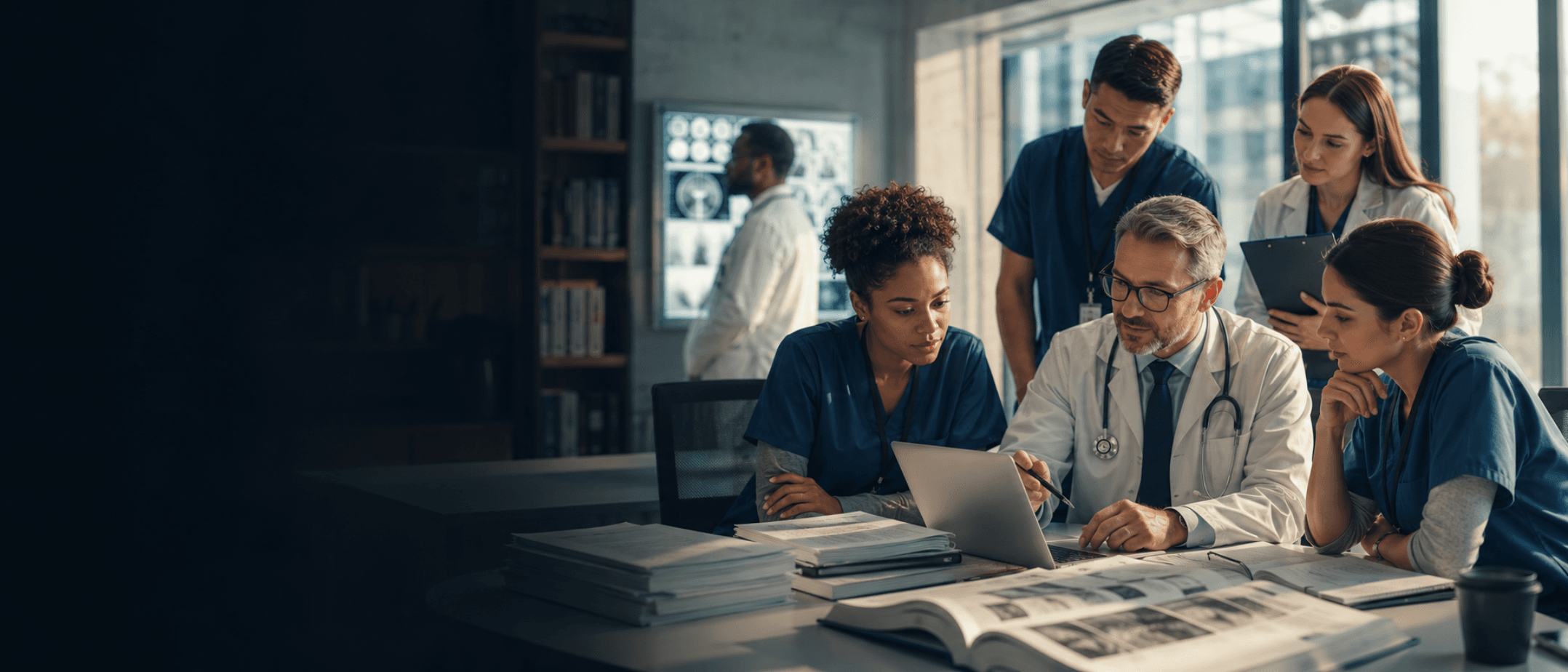 MedEx editorial team collaborating on a medical publishing project